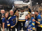Ryan O'Reilly celebrates winning the Stanley Cup on Wednesday, June 12, 2019.
(Photo courtesy of O'Reilly family)