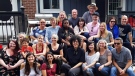 Former cast members of the original Degrassi television series pose in this recent handout photo. Hundreds of fans are making the pilgrimage to a Toronto convention centre for Friday's kickoff of Degrassi Palooza, a three-day nostalgia fest where the stars of the original series and the viewers who grew up alongside them will relive their glory days at the fictional school in the 1980s and '90s. (THE CANADIAN PRESS/HO - Carmela Scalzi)