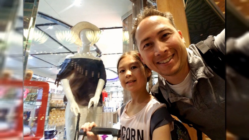 Saanich resident Jeremy Chow, seen with his daughter, is desperately searching for a proper stem cell donor match. (Submitted)