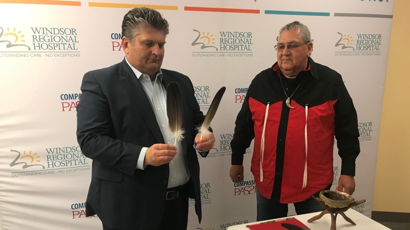 Windsor Regional Hospital has launched a new Indigenous Practice Protocol making it easier to accommodate patient requests for Indigenous ceremonies within the hospital in Windsor, Ont., on Tuesday, June 18, 2019. (Rich Garton / CTV Windsor)