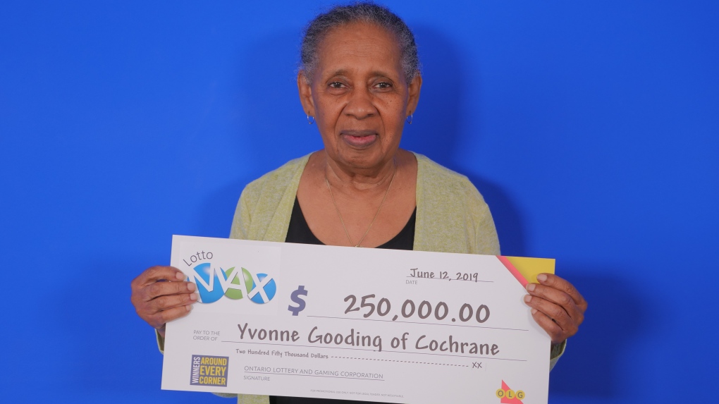 Yvonne Gooding of Cochrane wins $250,000