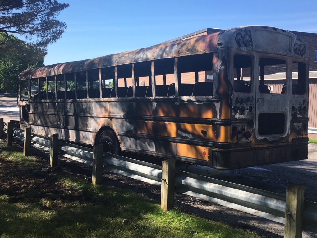 School bus fire early Sunday morning