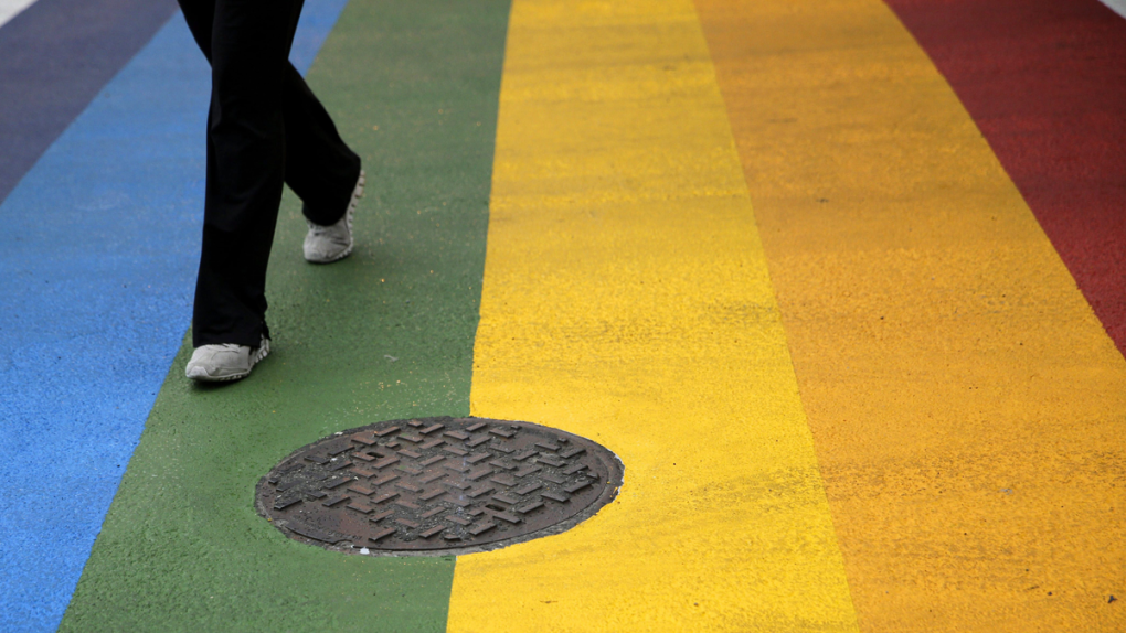 Rainbow crosswalk 