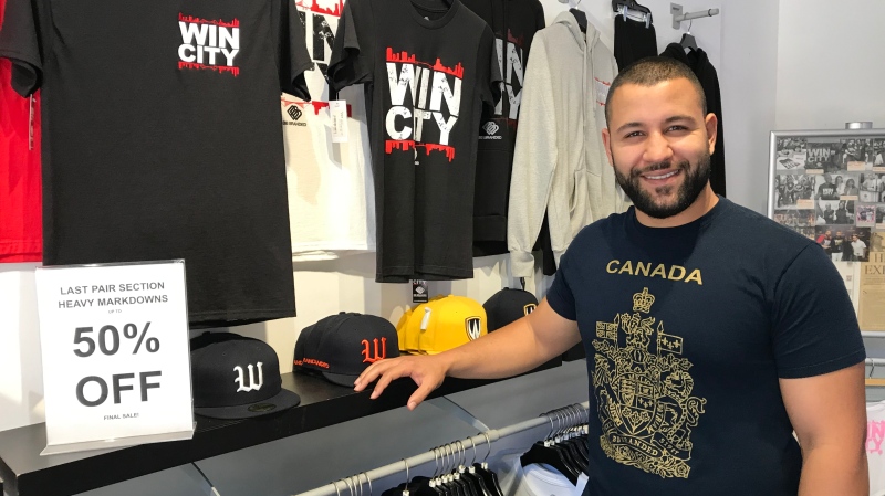 BB Branded owner Ayad Saddy seen at the store's downtown location on June 25, 2019. (Angelo Aversa / CTV Windsor)
