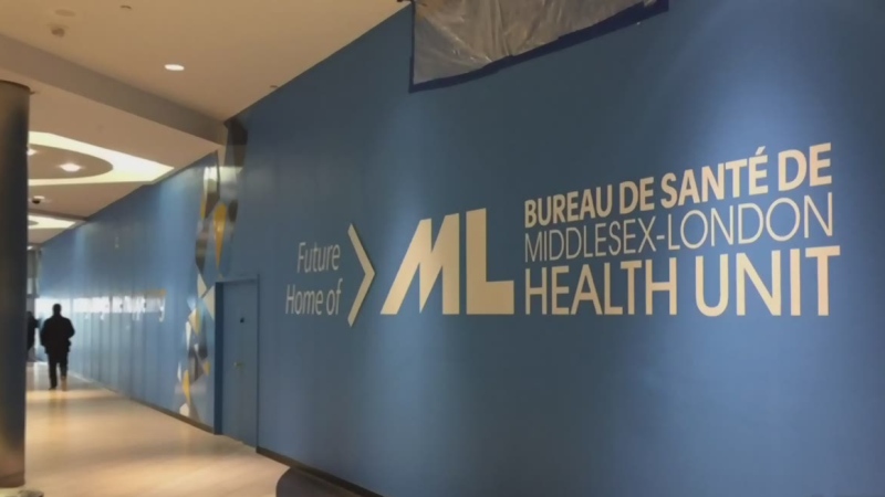 The planned new location for the Middlsex-London Health Unit inside Citi Plaza is seen in London, Ont. on Tuesday, June 25, 2019. (Gerry Dewan / CTV London)