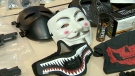 Police seized masks during the investigation, which they say are part of a home invasion kit. 