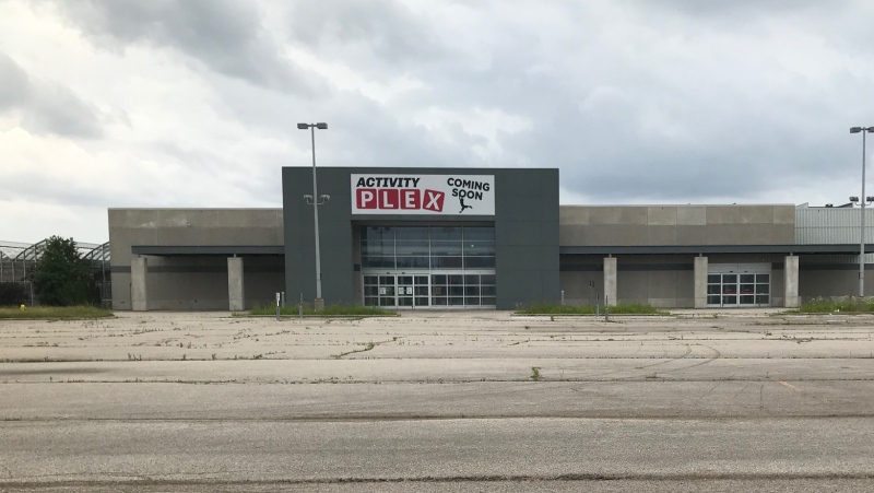 A redevelopment plan is in place for the former RONA store in the Summerside neighbourhood of London, Ont. as seen on Tuesday, July 2, 2019. (Sean Irvine / CTV London)