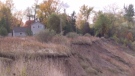 Erosion is seen along Ontario's Lake Huron shoreline.