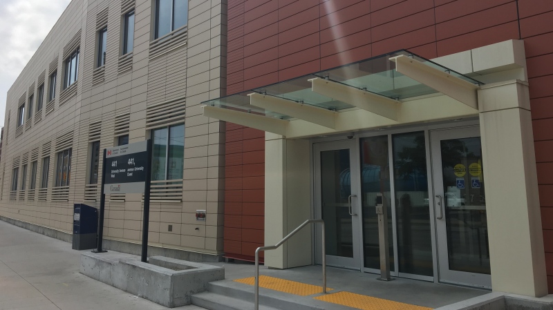 Federal government building at 441 University Ave. West in Windsor, Ont., on Thursday, July 4, 2019. (Ricardo Veneza / CTV Windsor)