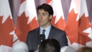 Prime Minister Justin Trudeau speaks ahead of a fundraiser in London, Ont. on Thursday, July 7, 2019.