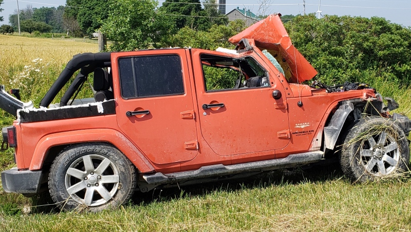 On man has died after a crash in Fisherville, Ont. on Friday, July 5, 2019. (Source: Haldimand County OPP)