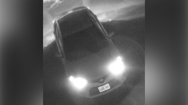 Police are shooting for this four-door Toyota with license plate CAXR-012 in connection to a shooting. (Source: Brantford Police Service)