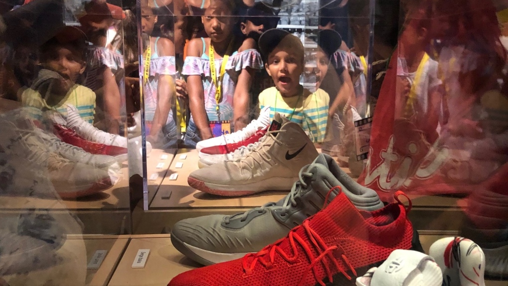 Raptors' sneakers now on display at shoe museum to be ...