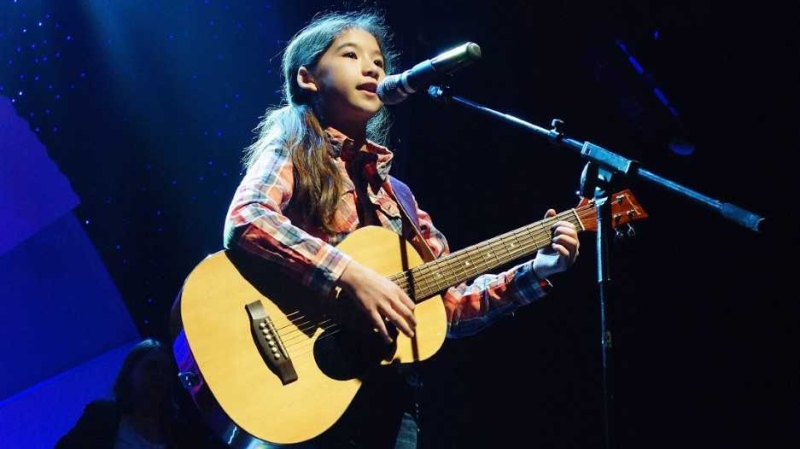 Xuan Trzebiatowski performs at the Fox Mountain Country Music Festival in Alysford, N.S. (THE CANADIAN PRESS/HO-Yun Mu)
