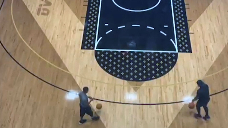 Drake basketball court 
