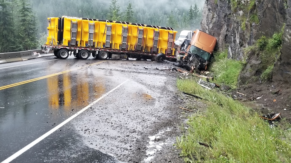 Revelstoke semi-truck crash