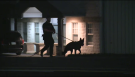 A London Police K9 Unit searches the area of Wharncliffe and Exeter Road. (Morgan Baker / CTV London)