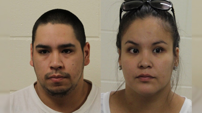 Jarrett Poitras and Jere Pinacie are facing numerous charges in connection to an armed robbery on the Muscowpetung First Nation in March. 