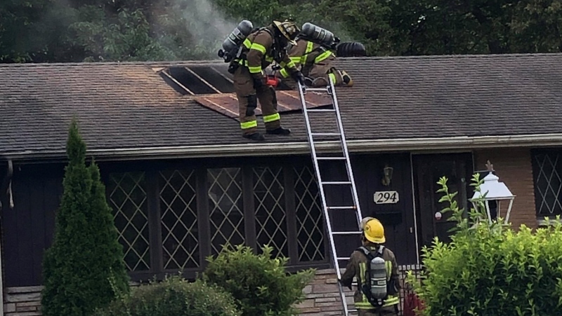 Firefighters were called to the blaze at 294 Delaware Ave., in Chatham-Kent on Monday, July 23, 2019. (Courtesy CK Fire Department)