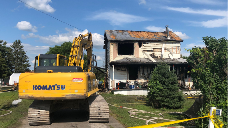 Two people have died following an overnight fire in St. Isidore, Ontario.