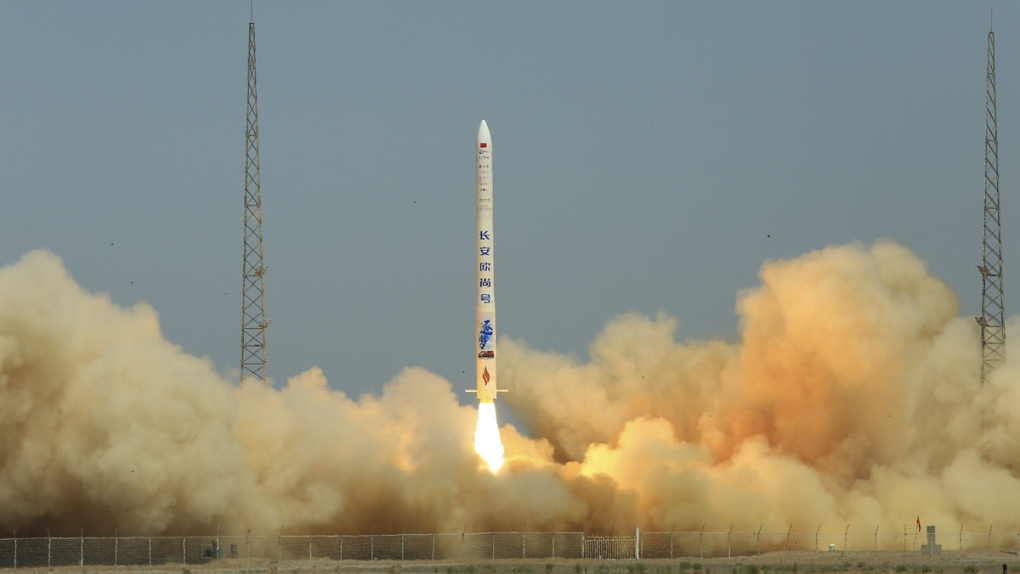 SQX-1 Y1 rocket launch in northwest China