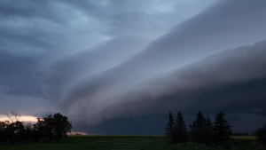 Storm clouds in Balgonie on July 24, 2019 (Elena Entner Coates)