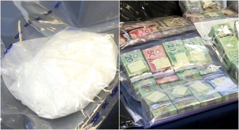 Drugs and cash have been seized in a major drug bust following raids across the Greater Toronto Area. (CTV News Kitchener) 