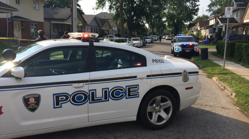 Windsor police investigate a stabbing in the 300-block of Josephine Avenue on July 29, 2019. (Stefanie Masotti / CTV Windsor)