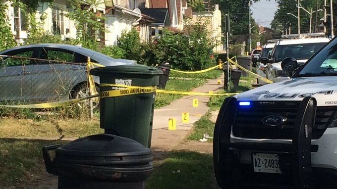 Windsor police investigate a stabbing in the 300-block of Josephine Avenue on July 29. 2019. (Stefanie Masotti / CTV Windsor)