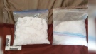 Methamphetamine seized during a bust in Walkerton, Ont. on Sunday, July 28, 2019 is seen in this image released by OPP.