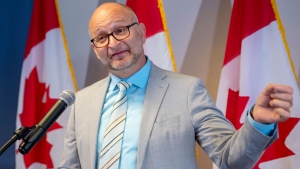 Federal Justice Minister David Lametti speaks to the media at a news conference Thursday, August 1, 2019 in Montreal. Lametti announced the start of a no-cost expedited pardon for people convicted of simple possession of cannabis.THE CANADIAN PRESS/Ryan Remiorz