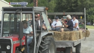 A tractor cruise took place today in the community of Prince Township