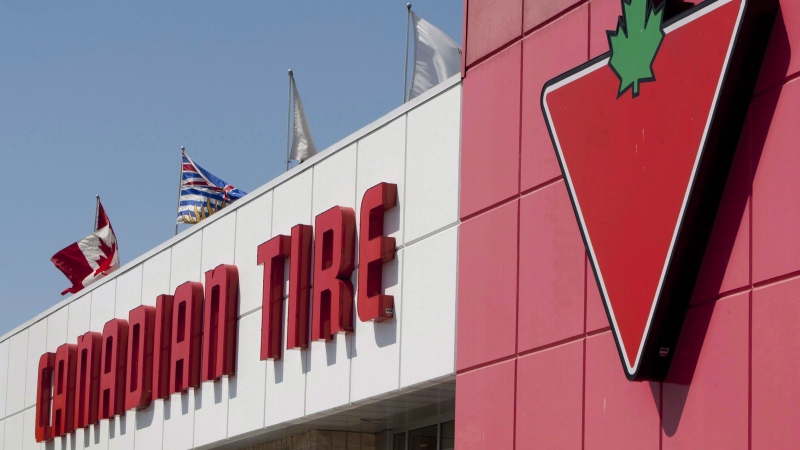 A Canadian Tire store is seen in North Vancouver on May 10, 2012. Canadian Tire Corp. is diversifying with the purchase of 65 Party City stores across Canada for $174.4 million cash. The Toronto-based company says it plans to add stand-alone stores and also make Party City's products available across 500 Canadian tire retail stores and online at Canadiantire.ca. THE CANADIAN PRESS/Jonathan Hayward