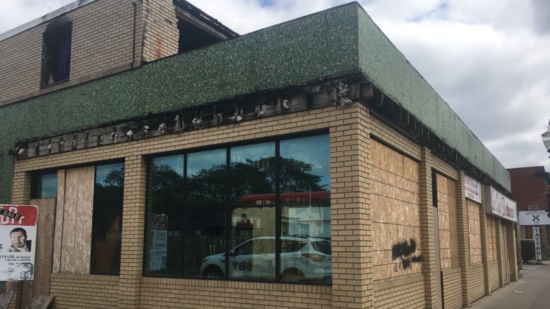 A vacant building at 840 Wyandotte Street East in Windsor has prompted several complaints from residents of illegal drug use and unsafe activity. Photo taken August 8, 2019. (Bob Bellacicco / CTV Windsor)