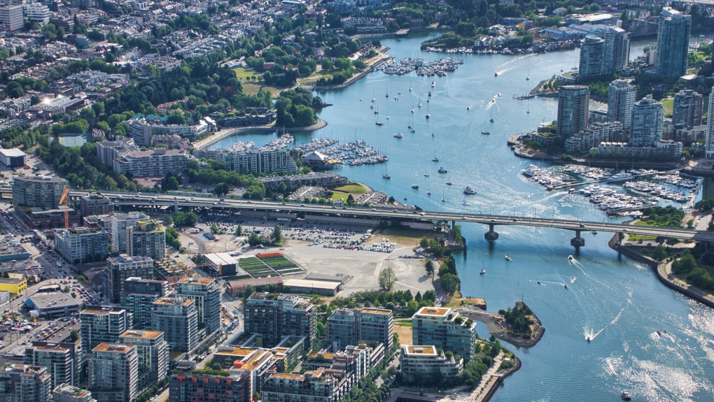 False Creek, Cambie Bridge