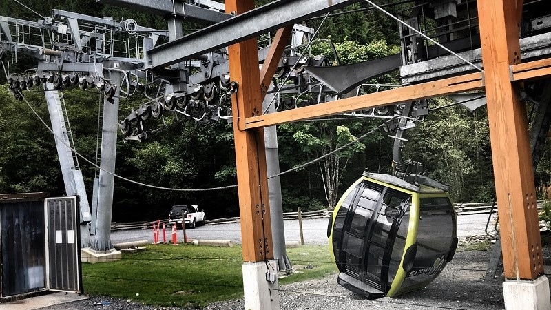 The lift's haul rope fell, making the gondola inoperable in August 2019. (RCMP handout/file photo)
