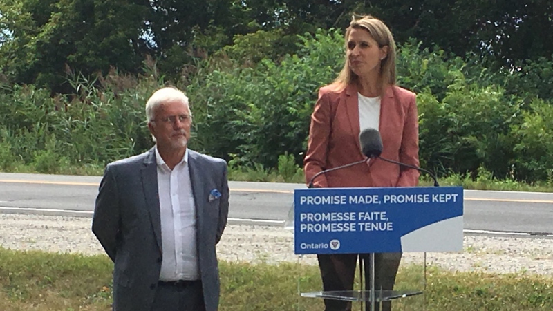 Caroline Mulroney, Minister of Transportation, was joined by MPP Rick Nicholls to announce the Ontario government is widening Highway 3. 