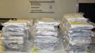 CBSA officials say over 96.7 kilograms of suspected cocaine was seized from a tractor trailer at the Ambassador Bridge.