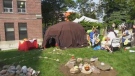 A new medicine sweat lodge has opened on the grounds of Michael Garron Hospital on Aug. 13, 2019. 