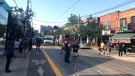 A fatal shooting took place in Roncesvalles on August 16, 2019. (CP24 / Kelly Linehan) 