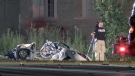 The scene of a deadly collision in Richmond Hill is seen. (CTV News Toronto) 