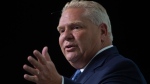 Ontario Premier Doug Ford speaks at the Associations of Municipalities Ontario conference in Ottawa, Monday, August 19, 2019. THE CANADIAN PRESS/Adrian Wyld