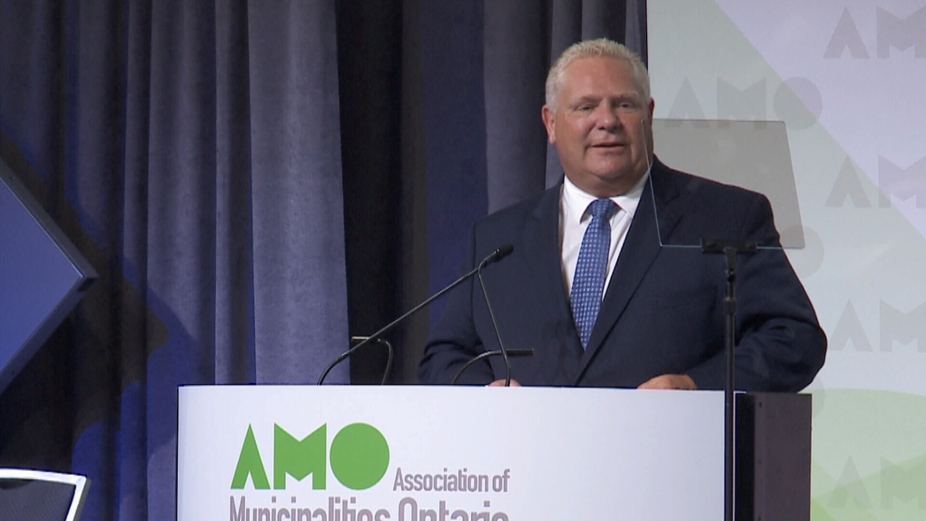 Ontario Premier Doug Ford at AMO in Ottawa.