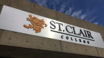 The entrance to St. Clair College's main campus in Windsor. Photo taken August 22, 2019. (Ricardo Veneza / CTV Windsor)