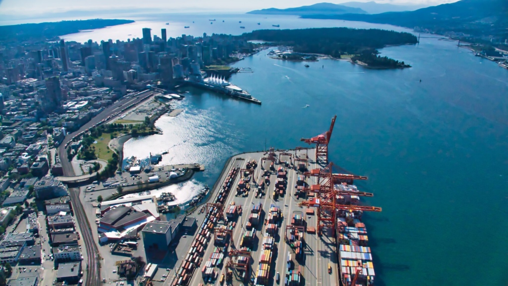 Downtown Vancouver and Port of Vancouver