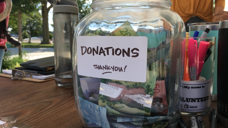Donation jar