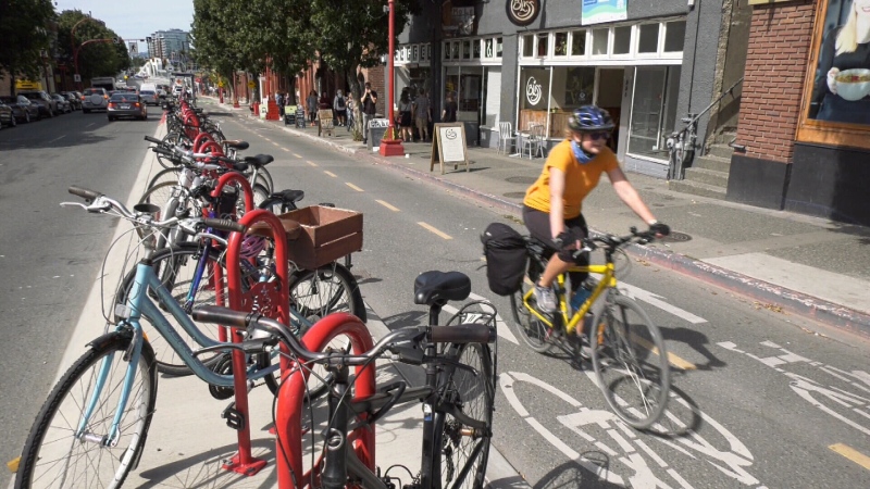 The scoring is based on access to bike paths, road connectivity and hilliness, according to Redfin. (CTV Vancouver Island)