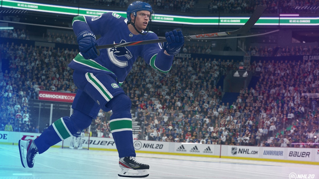 A scene from NHL20