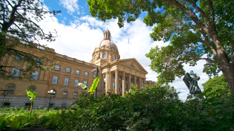 The Alberta legislature can be seen in this undated file photo. 