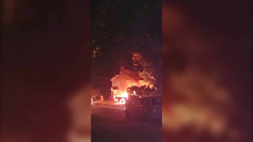 Flames spread at a home in Gatineau